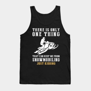 Snowmobile Adventures and Comic Twists - Ride into Laughter! Tank Top